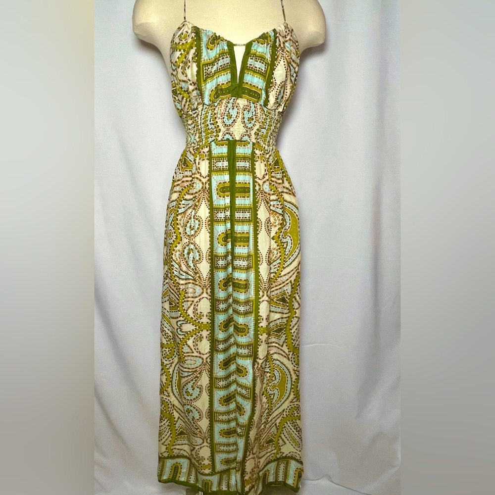 J.Crew Halter Maxi Dress %100 Silk
